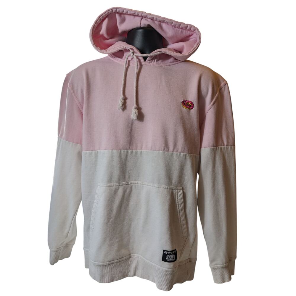 OFWGKTA Hoodie Mens Large Colorblock Streetwear Odd Future Donut Logo Sweatshirt - Picture 10 of 16